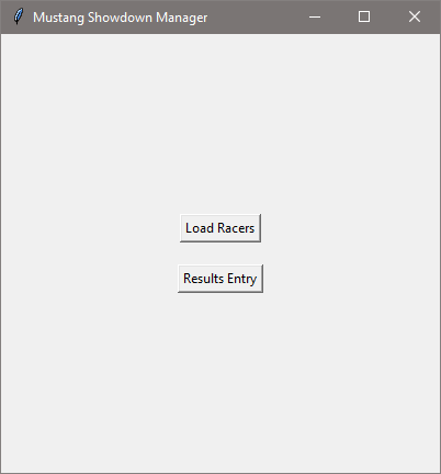 Mustang Showdown Race Manager Program